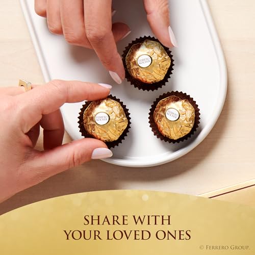 Ferrero Rocher Chocolate Candy, Hazelnut Milk Chocolates, 42 Ct, 18.5 oz | Individually wrapped hazelnut chocolate, gourmet chocolate candy for gifting a sweet treat or snacking - image 6