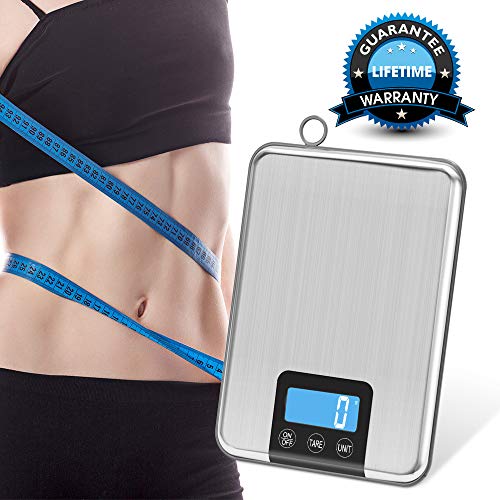 image for Nicewell 33lbs 15kgs Max Digital Kitchen Scale, Accurate Multifunction