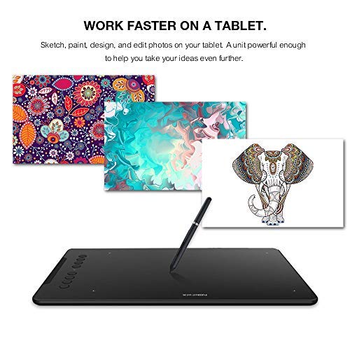 جهاز لوحي رسم رسومات XP-Pen Deco 01 جديد، أقراص جرافيك مع 8 مفاتيح 