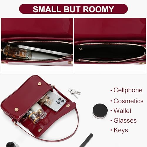 Small Shoulder Bag Y2K Purses for Women Crocodile Handbag Clutch Purse Classic Crossbody Bag Satchel Purse4