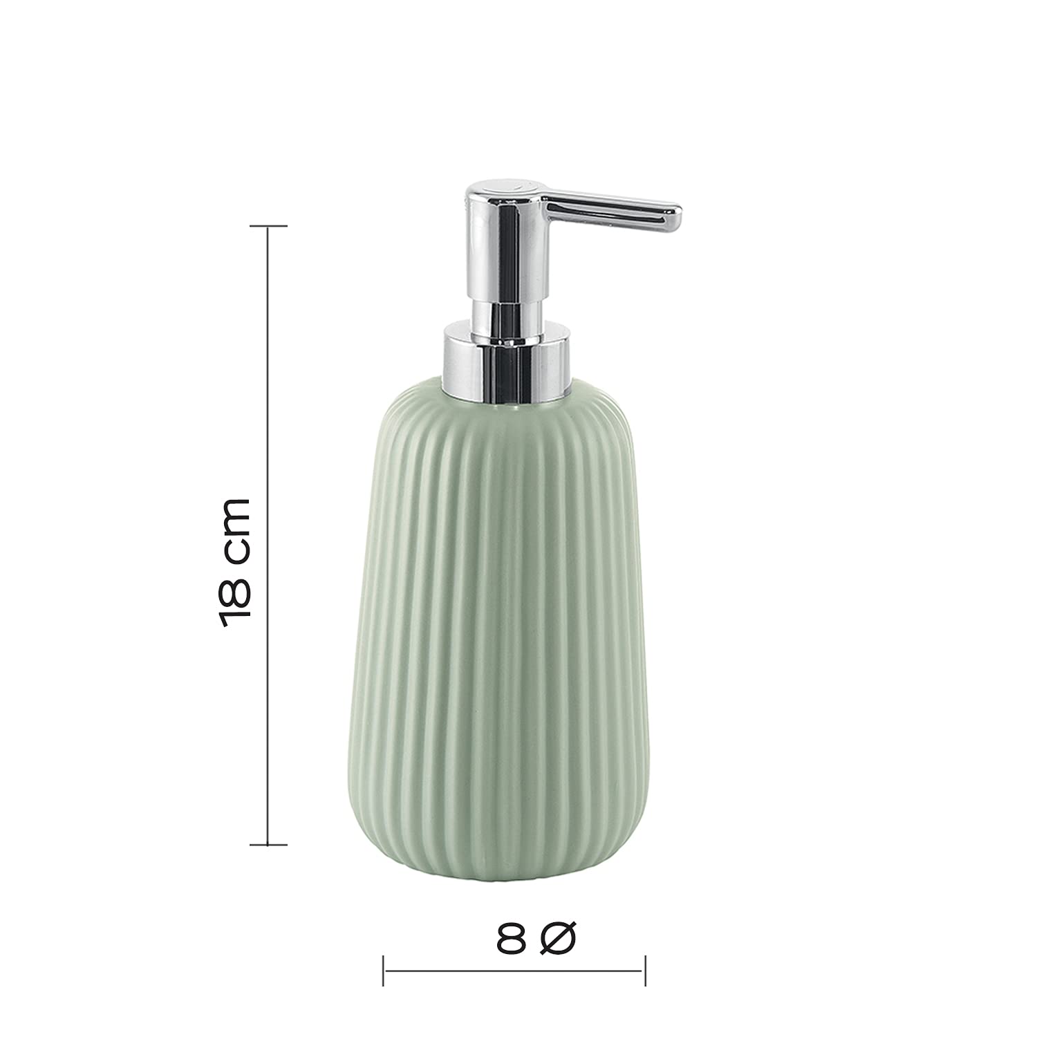 Scopino WC Gedy G-Marika Verde Menta | Ceramica 45 Cm | Design R&S | Set Bagno Elegante