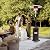 Nuu Garden Outdoor Propane Patio Heater, 46,000 BTU Gas Outdoor Heater with Detachable Wheels, Portable Heater with Waterproof Cover for Garden, Terrace, Backyard, Porch, Bronze