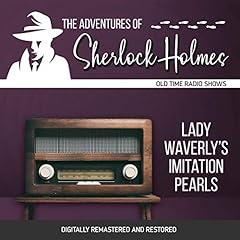 Diseño de la portada del título The Adventures of Sherlock Holmes: Lady Waverly's Imitation Pearls