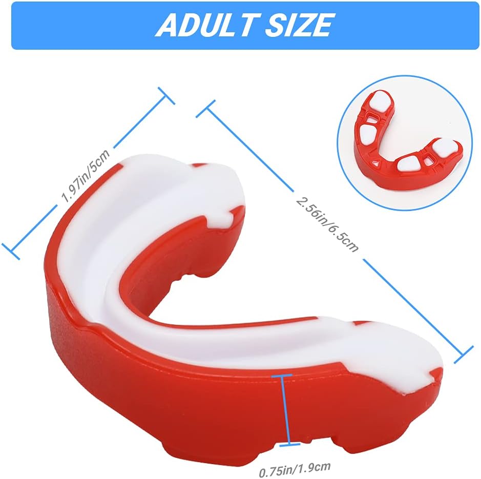 Number-one 3 Pack Soft Mouth Guard, Professional Sports Mouthguard for Boxing, Jujitsu, MMA, Football, Basketball, Hockey, Karate, Rugby Teeth Armor to Protect Braces for Adult & Youth : Sports & Outdoors