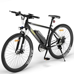 Eleglide Elektrische fiets M1 Plus 69,8 cm E-mountainbike, elektrische fiets voor volwassenen, woon-werkverkeer e-bike met 12,5 Ah afneembare batterij, lcd-display, dubbele schijfrem, Shimano 21