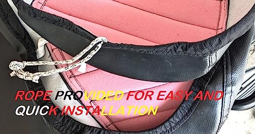 Image of Activa 5G Bike SEAT Cover SEAT Cover,PU Leather Black Colour,10 mm Cushion Foam.Rope provided,Ready to fit