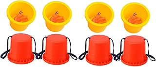 CLISPEED 4 Pares Palafitas Brinquedos De Brincar Ao Ar Livre Para Crianças Brinquedo Externo Brinquedos Infantis Balde Stepper Brinquedo De Palafitas Para Crianças Copos De Caminhada