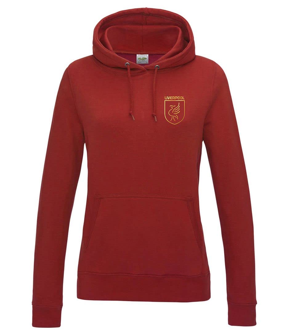 Liverpool Football Sweat à capuche pour femme Rouge, Rouge, 40