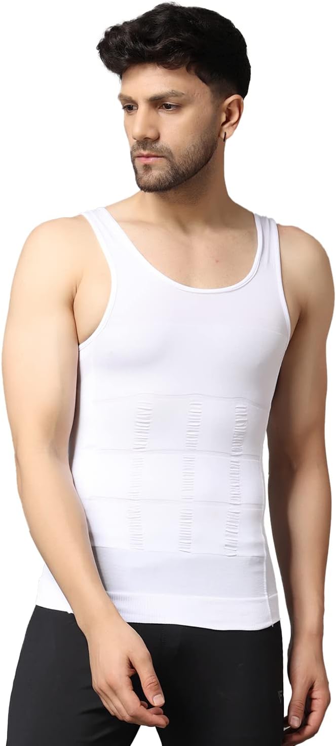 FirstFit Tummy Control Body Shaper | Tummy Tucker Vest for Men Shapewear