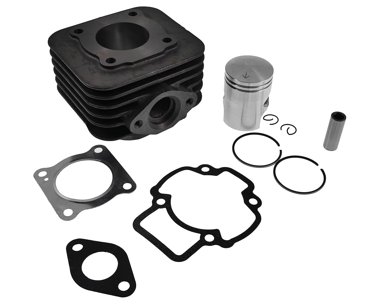 VANEZ kit cilindro 50cc compatible con PIAGGIO Zip, GILERA Stalker, VESPA Primavera – ideal motores 2T