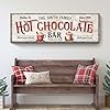 Tailored canvases hot chocolate bar sign rustic winter delight farmhouse hot chocolate station decor custom santas hot cocoa bar sign personalized holiday housewarming gift custom wood 20×10  urban country home decor