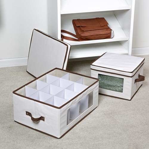 Boîte de rangement en tissu Honey-Can-Do SFT-09986 séparateurs - 2