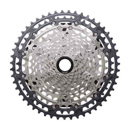 Shimano Unisex – Adultos Casete Deore XT Cs m8200 12 Reloj Plata, Extra Ancho EU