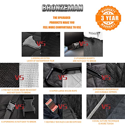 100% Waterproof Bench Car Seat Cover Protector - Strong & Durable,Heavy-Duty and Nonslip Rear Back Seat Cover with… - Image 5