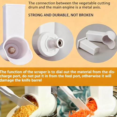 Rallador eléctrico multifunción para queso y vegetales miniatura 4