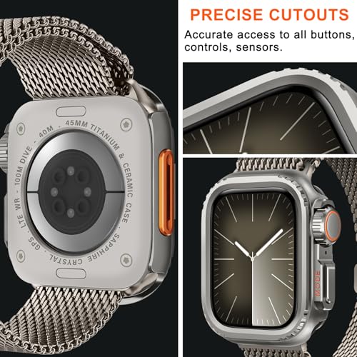 Suphart Metal Cases Compatible with Apple Watch Series 9/8/7 45mm Case - image 6