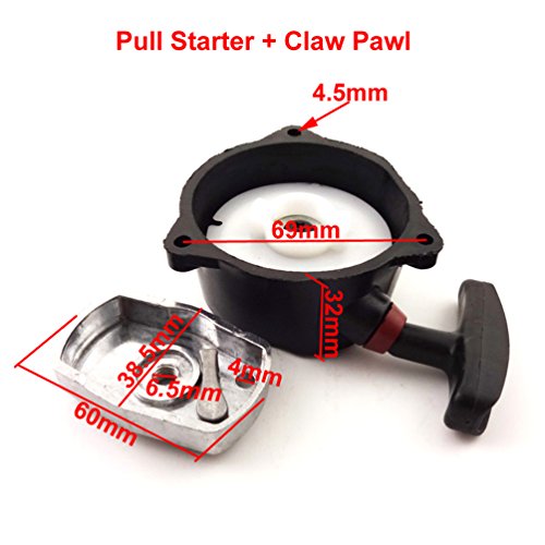 Recoil Pull Start Starter Claw para Tanaka Bladez XL Moby 35cc Gas Scooter TC-355 miniatura 2