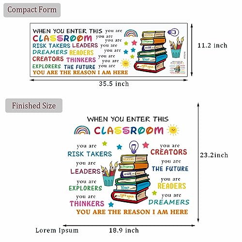 Sticker decorativo con frases motivadoras para pared infantil miniatura 6