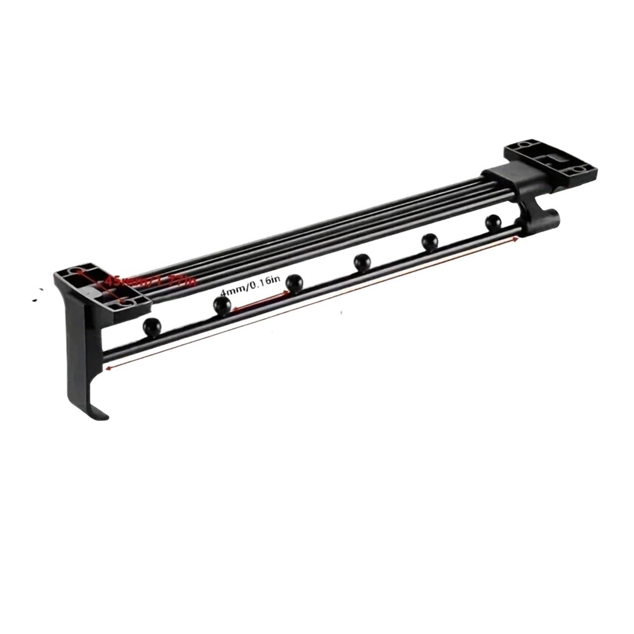PFMSAAF pull out clothes rail 1pcs Retractable Closet Pull Out Rod Valet Extending Rail Hanger Pants for home(Length-350mm)