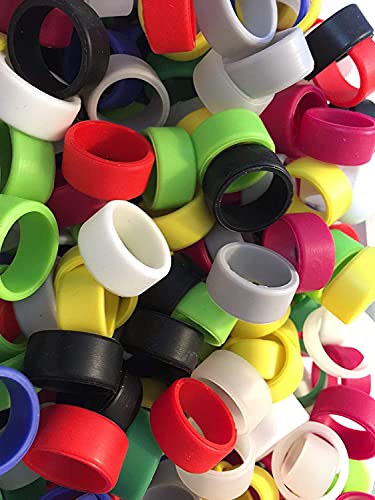 Pack of 5 Plain 18mm Multi Coloured Vape Bands Protective Atomizer RBA RTA RDA Or Battery Fits Most Tanks Silicone FIT KANGER eGO Slipcover