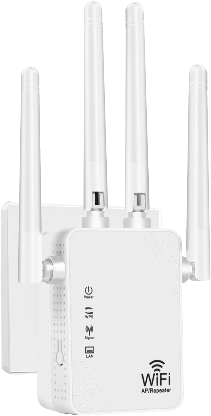 2025 WiFi Extenders Signal Booster for Home Long Range Up to 1900 Sq Ft,45 Devices,1.2Gbps Home Signal Booster, Dual Band 2.4GHz,Internet WiFi Booster,WiFi Repeater with Ethernet Port,Quick Setup.