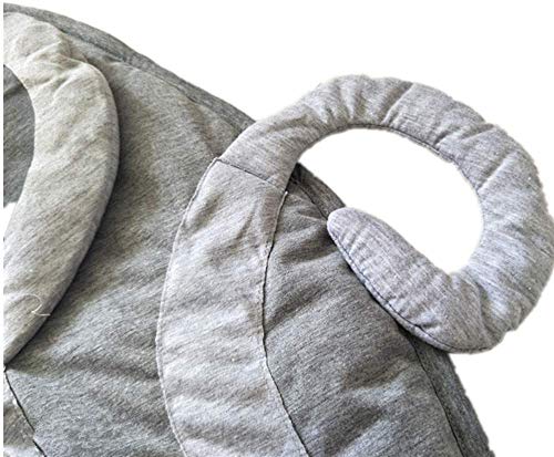 image for USTIDE 90cm 100% Cotton Baby Nursery Rug Kids Round Play Mat Infant Cr