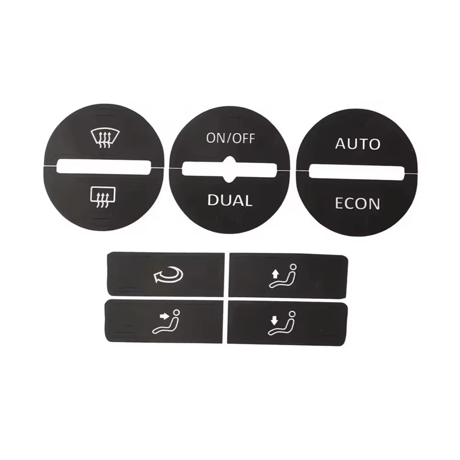 Button Trim Compatible with VW for Golf Mk5 for Passat 2005 2006 2007 2008 Car Air Condition AC Climate Control Button Repair Decals Fit Auto Interior Stickers