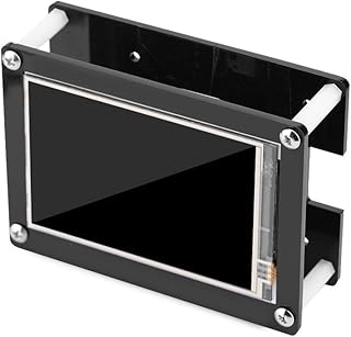 Mavis Laven LCD Display Module, 3.5 inch 1080P IPS 60fps HDMI LCD Screen Display for Raspberry Pi with Black Acrylic Case