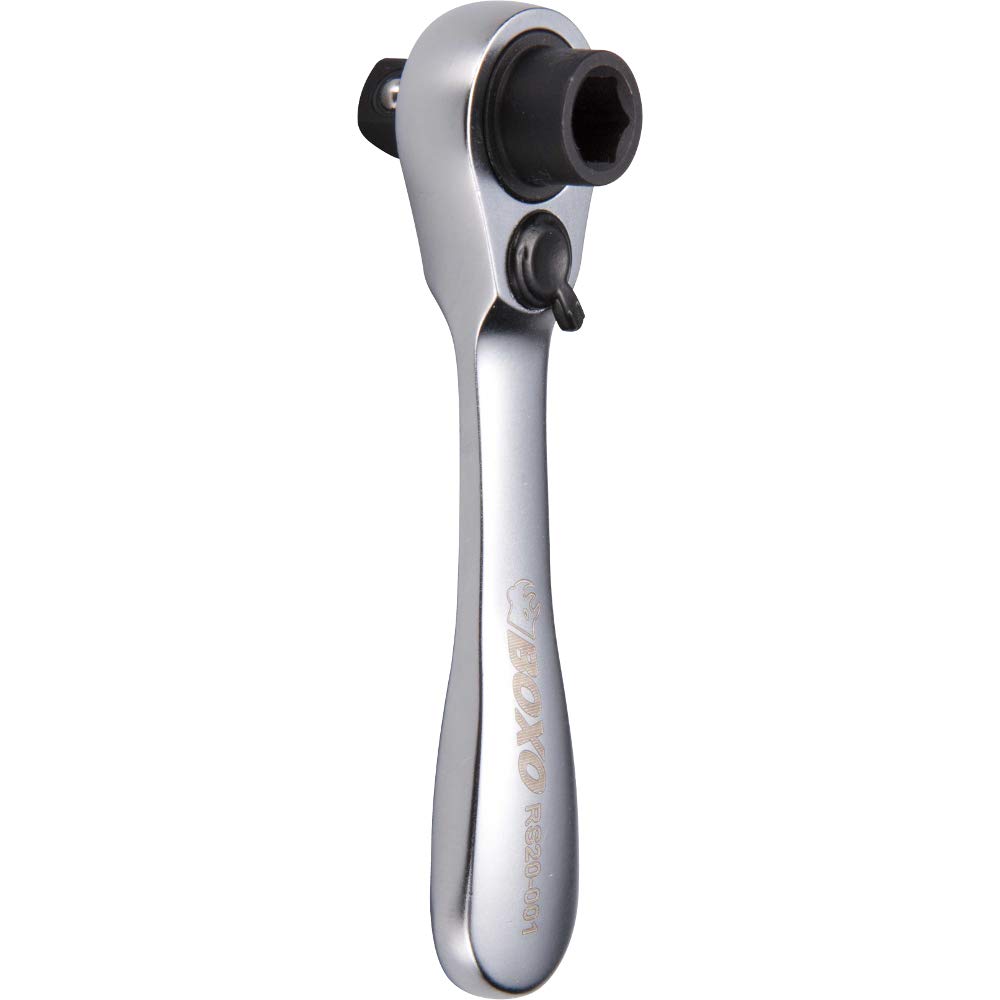 Boxo 1/4" Drive Mini Ratchet With 1/4" Bit Holder 72 Teeth 80Mm Long Rs22-001