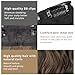 4PCS Clip in Hair Extensions for Women Brown Highlighted Caramel Blonde Long Wavy Thick Hair Extensions Clip in Double Weft Hair Extension for Daliy Use (4pcs, 20Inch, H2/426#)