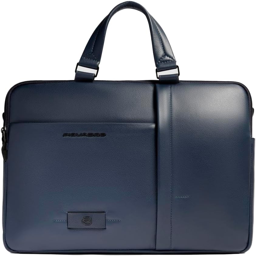 Expandable, slim laptop bag with iPad® compartment, RFID and shock-absorbing protection