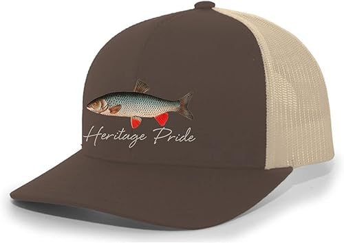 Miniatura 3 de Heritage Pride Freshwater Fish Collection - Gorra de béisbol para hombre con malla bordada en la parte trasera