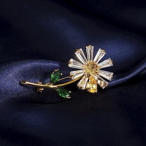 Image of Brooch Pins for Women Fashion Jewelry Cubic Zirconia Brooches and Pins for Birthday Wedding Party Gift