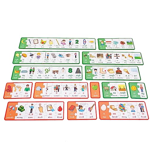 Junior Learning Vowel Puzzles - Match Long & Short Vowels with Similar Sounds, Multicolor - Image 2