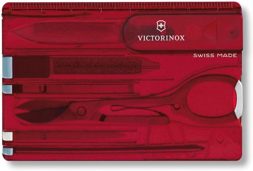 Victorinox Swiss Card Classic, Swiss Made Pocket Tool, Credit Card Size, 10 Functions, Pen, Scissors