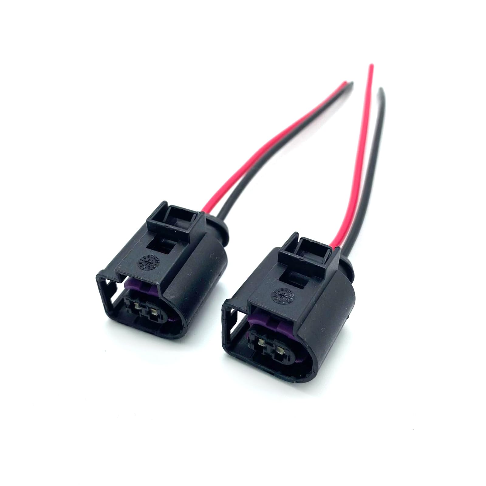 2PCS 4D0971992 Horn Wiring Harness Connector Female for VW Jetta