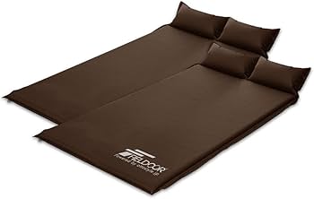 Amazon | FIELDOOR 枕付き 車中泊マット 5cm厚 2個セット 【Lサイズ