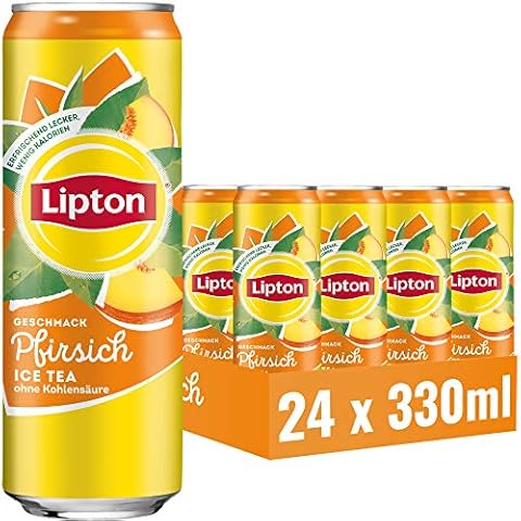 LIPTON ICE TEA, Eistee mit Pfirsich Geschmack, EINWEG Dosen (24 x 0.33 l) Cover