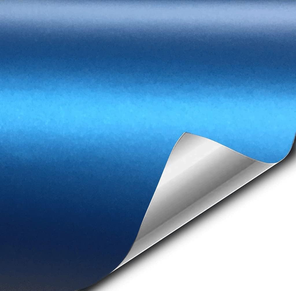 Matte Metallic Blue Car Wrap Vinyl Roll with Air Release 3mil-VViViD8 (10ft x 5ft)