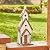 Glitzhome 23.62" H Birdhouse Rustic Tall Church Hand Painted Wood White Extra-Large Bird House for Outside