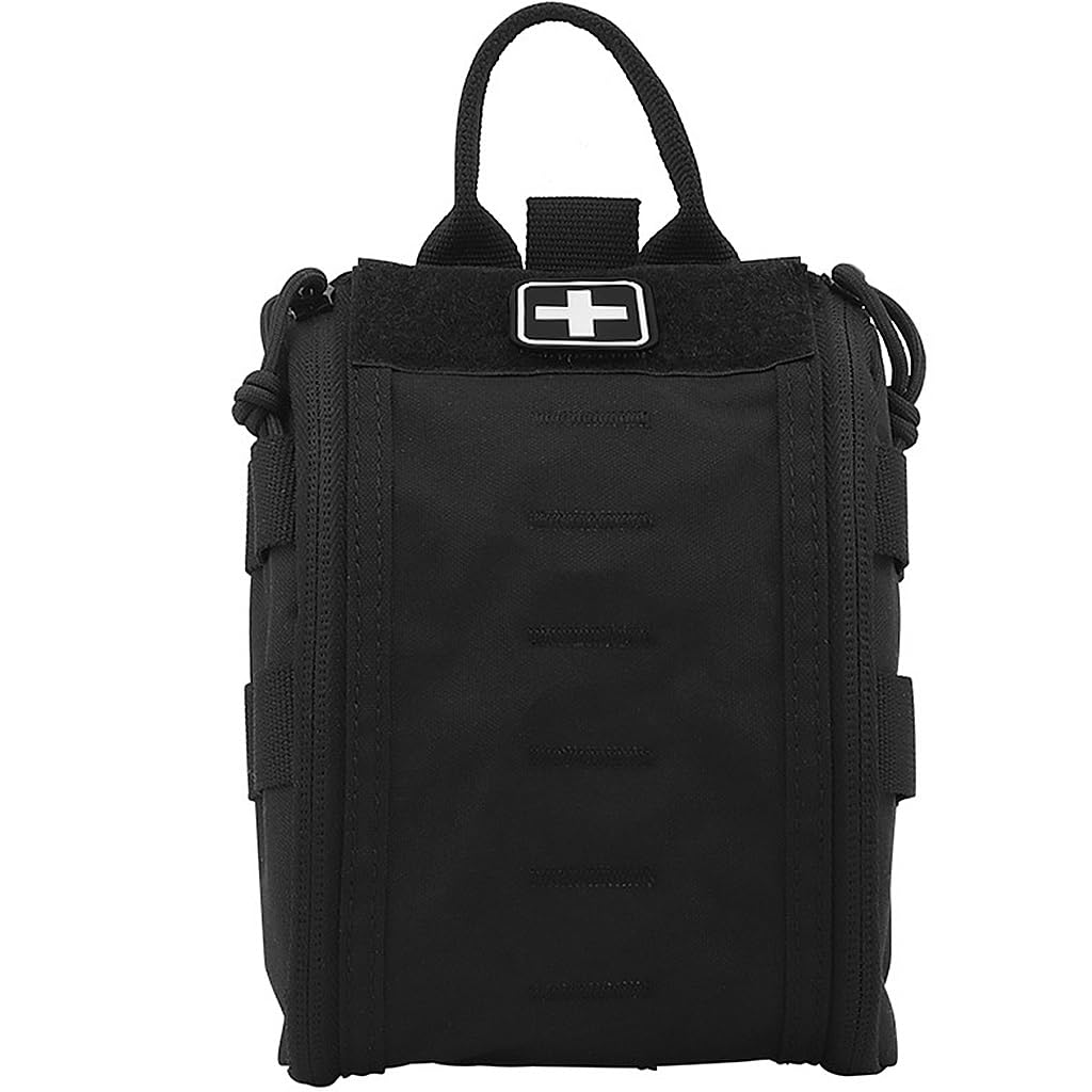 Trousse de premiers secours tactique, trousse de survie multifonctionnelle, pochette EMT Ifak Molle, utilitaire médical, camping, urgence en plein air (noir)