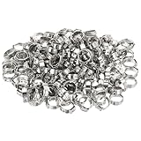 ACFFVBW Stainless Steel Cinch Ring Pinch Clamps Strip Width 7Mm Suitable for Plumbing and Industrial Applications(9.8~11.5mm)