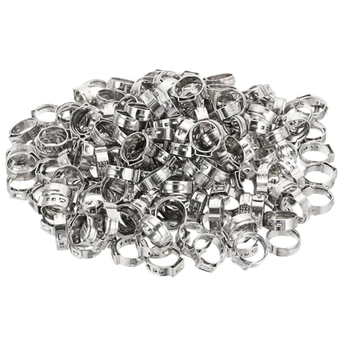 ACFFVBW Stainless Steel Cinch Ring Pinch Clamps Strip Width 7Mm Suitable for Plumbing and Industrial Applications(9.8~11.5mm)