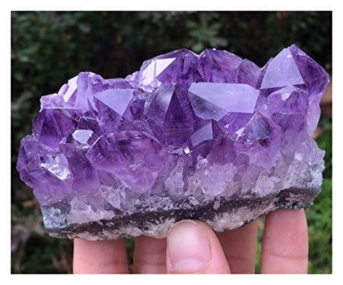 FFIME Natural Crystal Rough 150g Natural Amethyst Beautiful Purple Quartz Geode Crystal Cluster Specimen