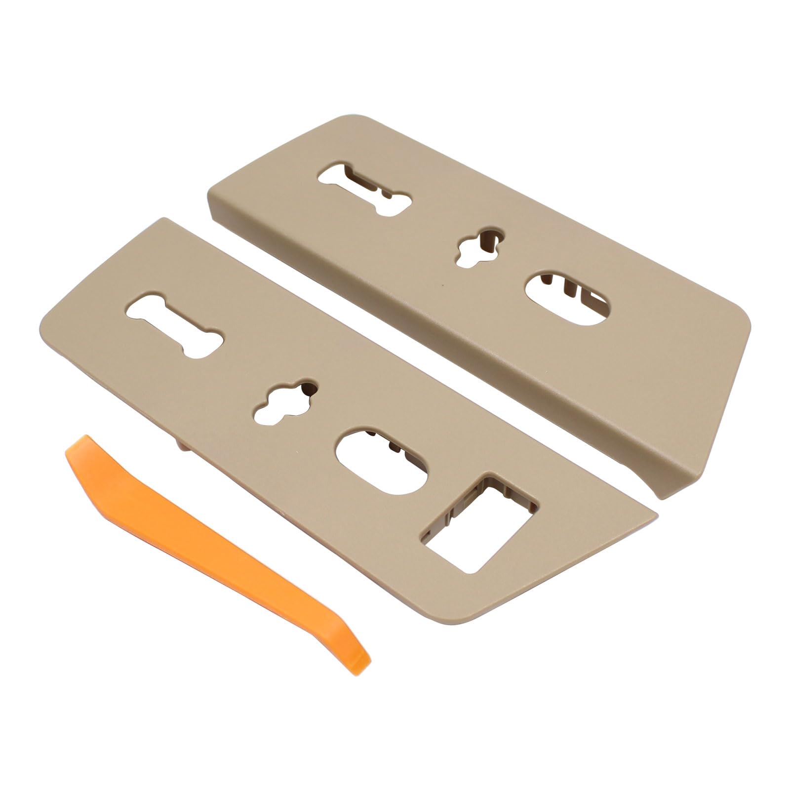 ApplianPar Front Driver and Passenger Side Seat Switch Bezel Trim Housing Adobe for Ford F150 2009-2014