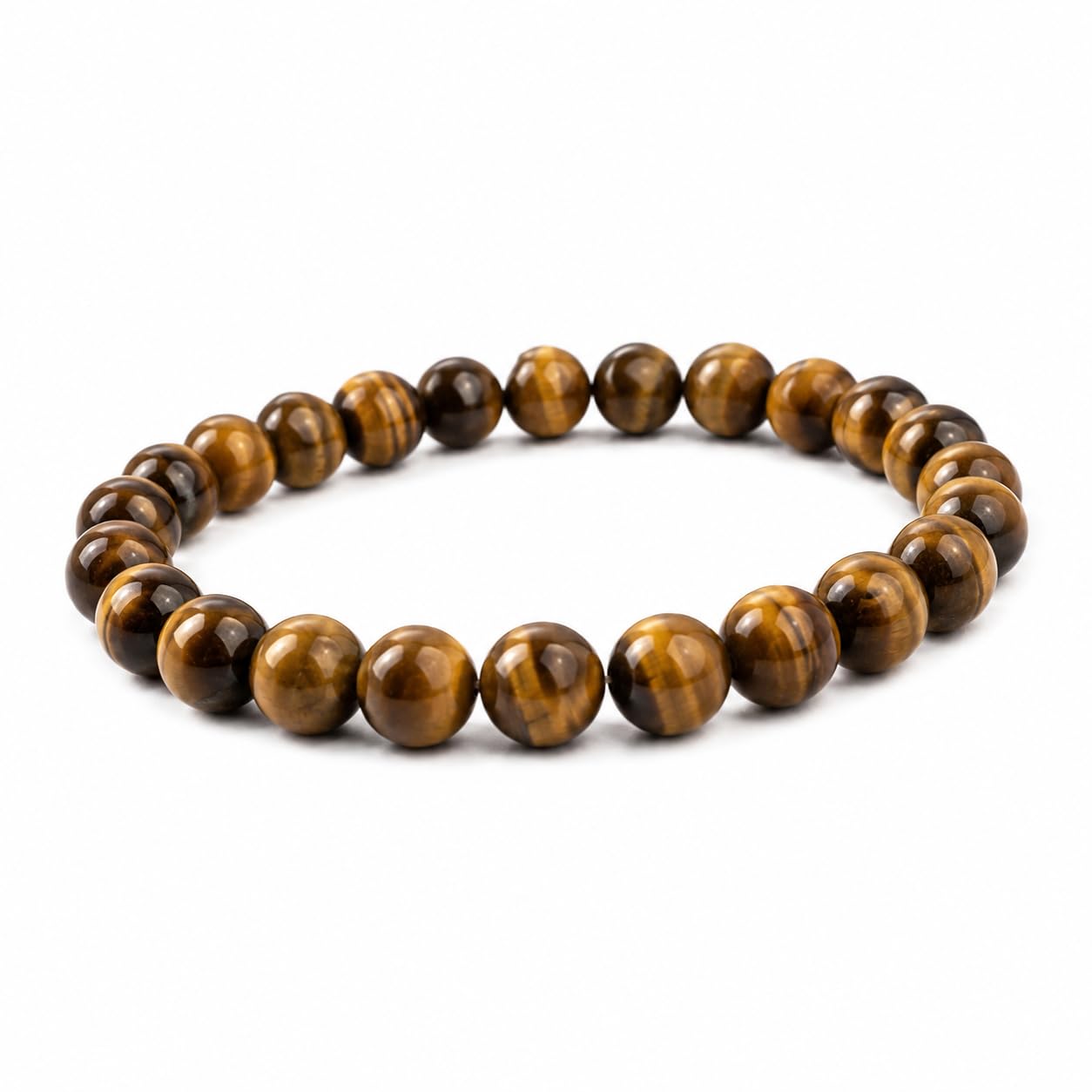 Tiger Eye Bracelet | Confidence, Focus & Positive Mindset | Genuine Natural Tiger Eye Stone Bracelet |Handmade Stretch Bracelet for Men & Women-image-49