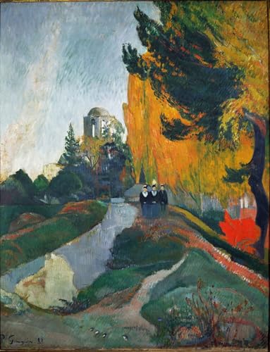 Tableaux en toile Alyscamps Gauguin pour déco salon et chambre vintage 60x90