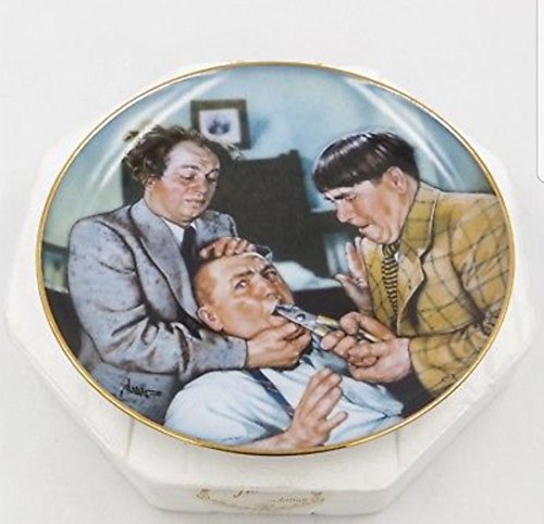 The Three Stooges Plate - Franklin Mint Collector's Plates 1994 - Yanks for the Memories