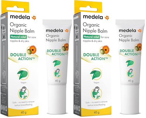 Image of Medela Organic Nipple Cream & Pumping Lubricant, Soothes & Nourishes for Breastfeeding, Made with Natural Ingredients, Provides Fast Relief for Sore Nipples, Postpartum Essential, 1.34 fl oz