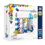 Magna-Tiles Space 32-Piece Magnetic Construction Set, The Original Magnetic Building Brand